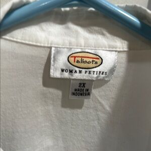 Talbots Classic White Top - 2X